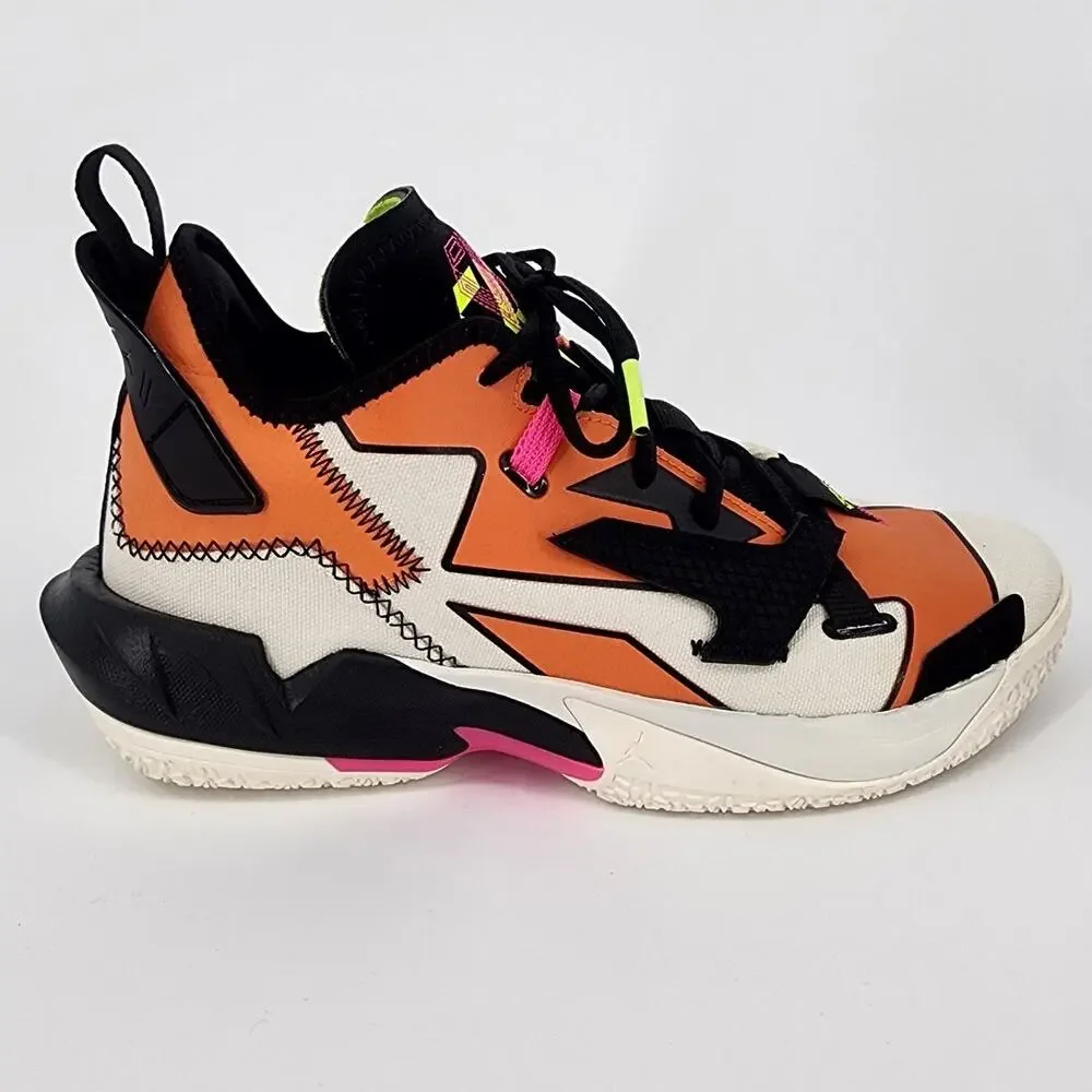 Jordan Why Not Zer0.4 Basketball Shoe Pale Ivory/Black/Orange Men’s 9.5